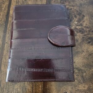 Genuine eel leather wallet NEW